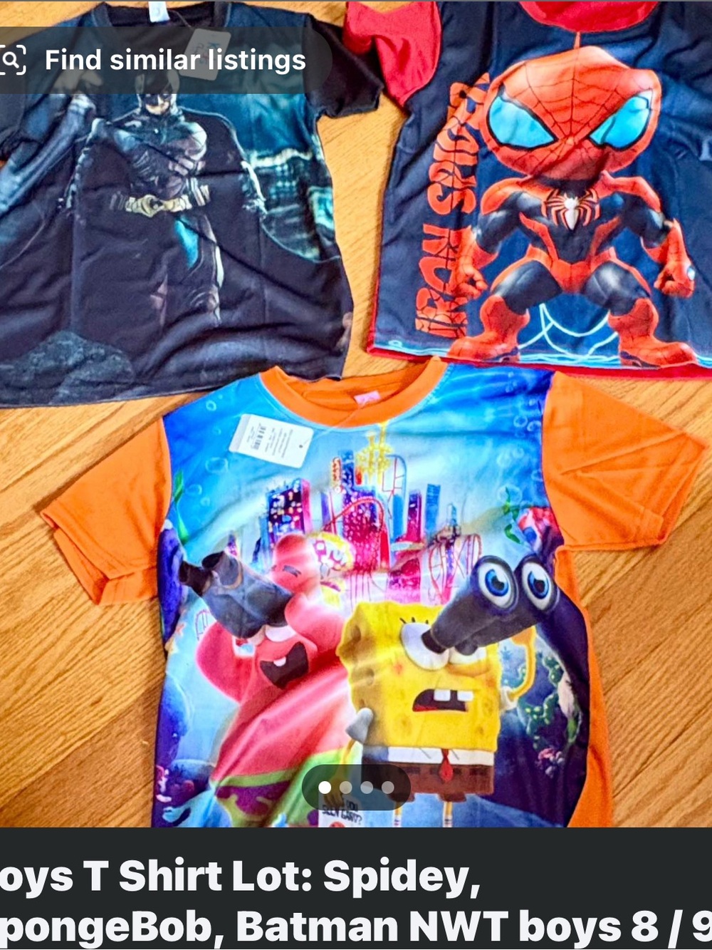 Batman Spider-Man SpongeBob Boys Graphic Tee - Kids Shirt